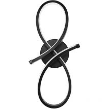 APPLIQUE da PARETE APP1050-W NERO LED LOOP 1-PUNTI LUCE 15W 10X16,5X35,5CM