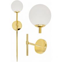 Applique da parete APP582-1W moderno oro 90CM sfera 1-PUNTI luce E27 16X27X88CM