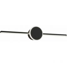 Applique da parete del bagno APP850-1W ovale nero 80CM led 1-PUNTI luce 81X8X10CM