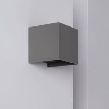 Applique da Parete per Esterno led 6W Doppia Luce New Eros Antracite Bianco Caldo 2700K