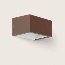Applique da Parete per Esterno led 9W Alluminio Doppia Luce cct Selezionabile Sheffield Ossido