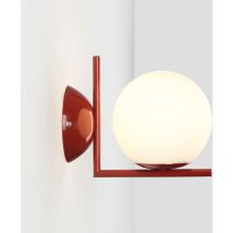 Applique da parete sfera in vetro "ATOM" - E27 - Ø 15cm