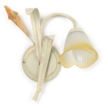 Applique 'lucrezia' 1 luce metallo color avorio, e14