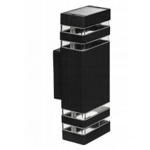 Lvt Group - Applique de façade extérieure Inez IP54 2x GU10 Noir Luminaire en aluminium de haute qualité