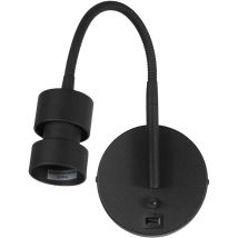 Mexlite - applique de pared Upround - noir - métal - 3517ZW - Noir