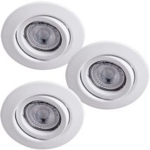 Paulmann - Set de 3 spots encastrables led, luminaires, éclairage, orientable 920.27