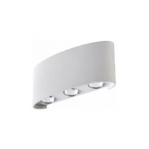Lussiol - Applique, Design Aluminium Blanc Led Intégrée Squeezy