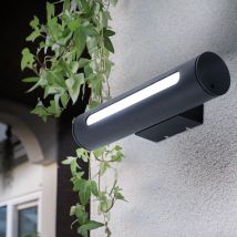 Brilliant - Applique d'extérieur Applique d'extérieur Applique d'extérieur Applique de maison métal noir IP44 Résistant aux éclaboussures, 1x led 3
