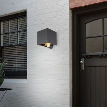 Globo Lighting - Applique d'extérieur applique murale lampe de jardin aluminium noir réglable led