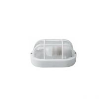 Applique d'extérieur ovale ip54 e27 blanche