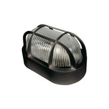 Duolec - Aplique ovalado exterior E27 60W noir 1 entrada - talla