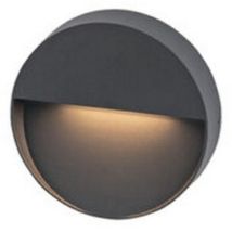 Balise Murale Extérieure Led D15 6w Ip65 Graphite Zambelis - Blanc Chaud - 3000k