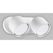 Millumine - Applique double spot métal blanc Dodo orientable