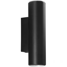 "Applique DUDUK rotonda biemissione in metallo nero 7 cm."