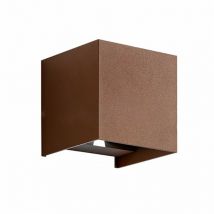G.e.a.luce - Applique d'extérieur gea led henk q ges864c led ip54 3000°k applique classique cube en aluminium rouille