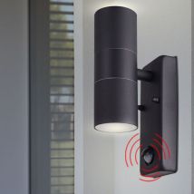 Harms - Applique extérieure façades up down éclairage alu lampe de jardin spot noir Harm