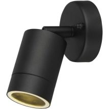 Arum Lighting - Almedilla Aplique De Exterior Ip44 Gu10 Negro Mate Spot