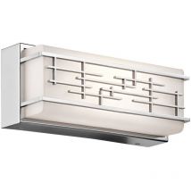 Kichler - Elstead Zolon - Petite Applique Murale led Salle de Bains Chrome IP44