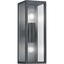 Trio Lighting - Luminaires de jardin, Double applique outdoor Garonne Anthracite en Metal, trio