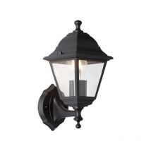 Brilliant - Applique extérieure montante nissie noir métal/verre - E27 1x60W