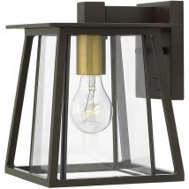 Elstead - Walker - Petite lanterne murale extérieure à 1 ampoule bronze IP44, E27