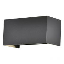 Akunadecor - Inspired Mantra Fusion Davos Applique Davos Rectangle, 4 x 6W led, 3000K, 2200lm, IP54, Anthracite, 3 ans de garantie