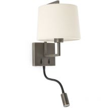 FRAME Applique murale vieil or/beige avec lecteur LED 20173-02
