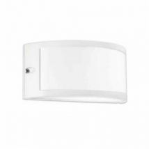 Applique gea led greta ges143 e27 led ip54 bianco lampada parete moderno esterno