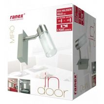 Applique in acciaio girevole faretto da parete Ranex lampada inclusa g9 inclusa