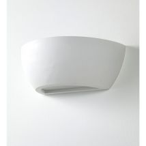 Applique in ceramica bianca cm. L31,5 x P16 x H11