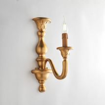 Bonetti Illumina - Applique in legno oro antico 1 luce H.41 - L.13 - P.26