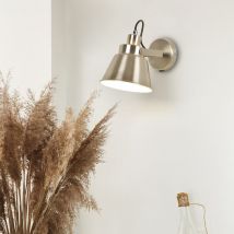 Millumine - Applique industrielle interrupteur alu brossé Adèle