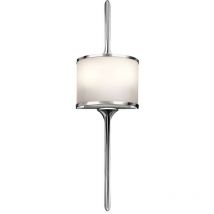 Elstead Mona - Applique murale à 2 ampoules pour salle de bain, chrome poli IP44, G9