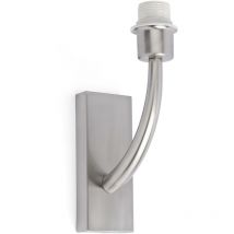 Faro Barcelona - Faro Rem - Applique murale d'intérieur à 1 ampoule nickel satiné - Abat-jour non inclus, E27
