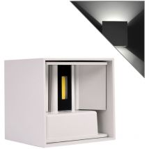 Applique led cubo bianco 10w luce fredda 6500K
