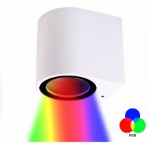 Applique lampada da parete a muro led per interno esterno moderno faretto rgb
