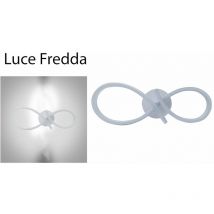 BS - Applique lampada parete led 12w luce fredda infinito bianco moderno SJ091