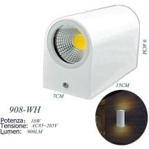 Applique Led 10w Lampe Blanche Double Lumière Chaude Un Projecteur Extérieur Vers Le Bas