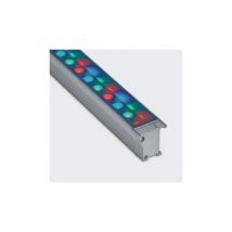 Iguzzini - Applique led 37W grise 1392mm couleur rgb alim 48-56Vdc (non incl) 35° pour façade IP66 linealuce 3.BA78.715.0