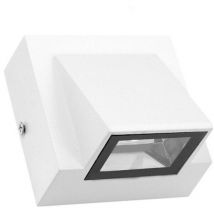 Applique Led Cob Ip65 Faretto 5w Lampada Muro Parete Bianco Luce Fredda 6000k