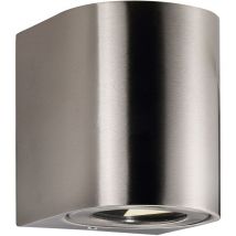 Nordlux - Applique murale canto 2, Acier inoxydable, Couleur Inox, led Module, H.10.4, IP44 / Extérieur