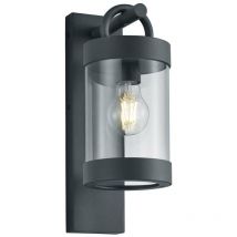 Frankystar - Applique led extérieure Sambesi avec capteur crépusculaire, lanterne en métal anthracite, h. 33cm