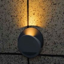 Applique murale extérieure anthracite 177x160mm led indirecte 3W 3000K 300lm IP44 Gea arlux