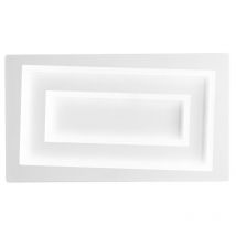 Applique led hypnotic bianca 20W con interruttore cct 35X20 cm. - Bianco