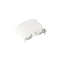 Optonica - Applique Murale led 2x4W 340lm 90° Étanche IP65 Blanc - Blanc Chaud 3000K