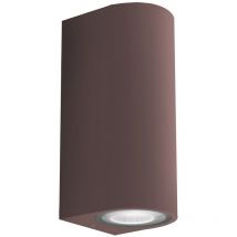 Applique LED murale à double faisceau mod. Cordova 2 couleur corten