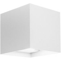 Bot Lighting - Applique led murale carrée à double faisceau mod. Marbella squared couleur blanc