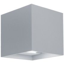 Bot Lighting - Applique led murale carrée à double faisceau mod. Marbella squared couleur gris marine