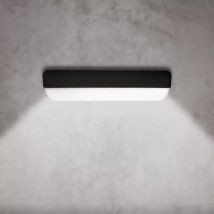 Applique led 12W per Esterno, Plafoniera per Parete, Bianco/Nero, Facile Montaggio - 6500k - Maka