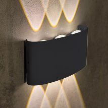 MAKA Applique LED 16W con Doppia Luce, Protezione IP65, Montaggio Facile a Muro per Esterni - 3000k